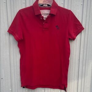 Abercrombie & Fitch Classic Red Polo Shirt